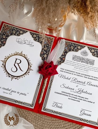 Nikah Booklet Red Velvet