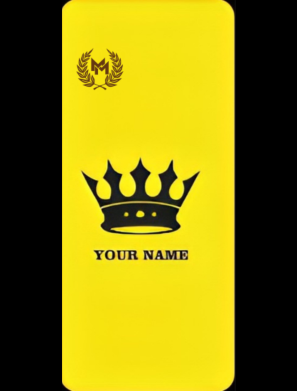 Golden mobile case with customize name