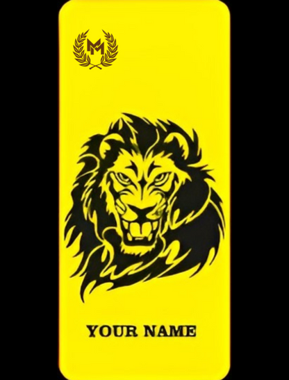 Golden mobile case with customize name