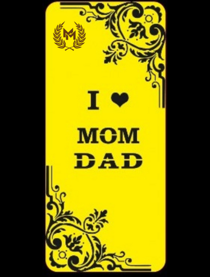 Golden mobile case with customize name