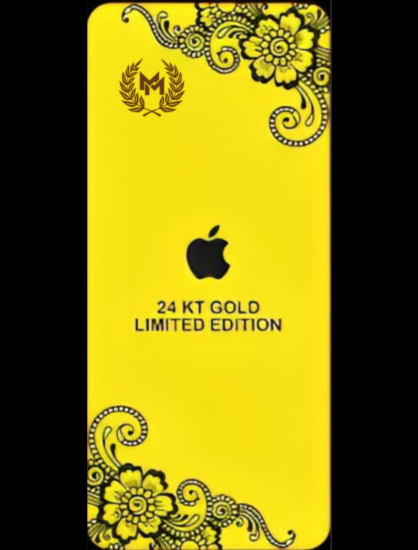 Golden mobile case with customize name