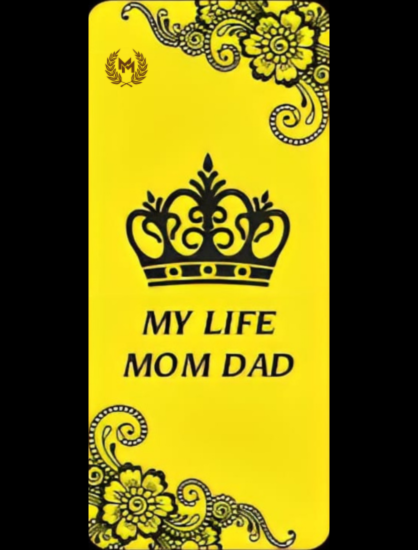 Golden mobile case with customize name