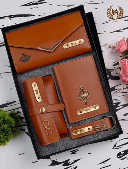 Personalized Complete Leather Combo For Women's