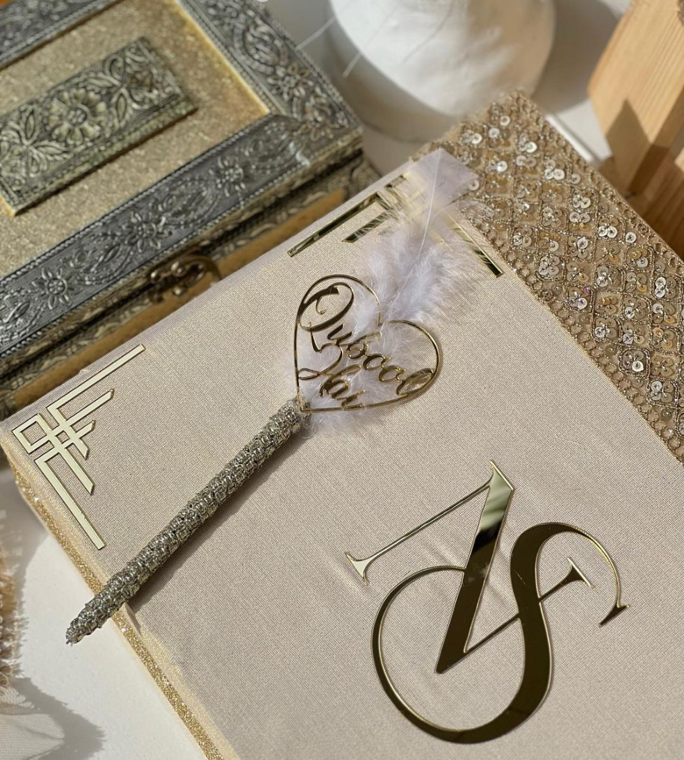 NIKAH BOX SET (BOOKLET +  PEN + NAME BOX