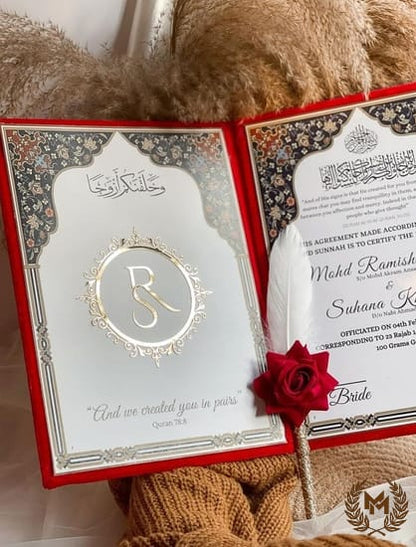 Nikah Booklet Red Velvet