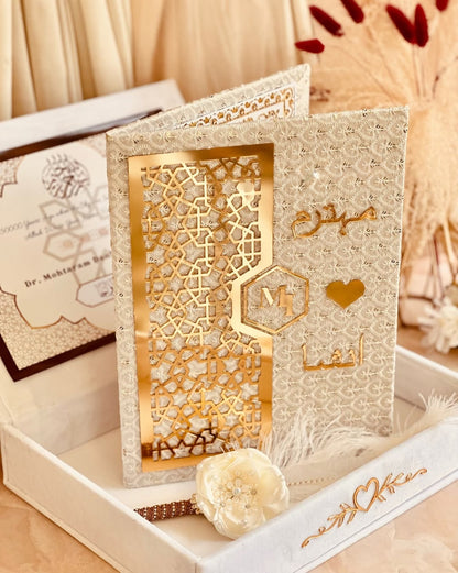 PREMIUM NIKAH BOX SET (BOOKLET +  PEN + NAME BOX